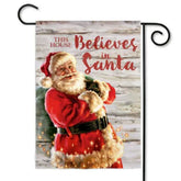 Evergreen Enterprises - This House Believes in Santa Garden Flag - Southern Agriculture 