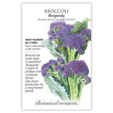 Botanical Interests, Inc. - Broccoli Burgundy Seeds