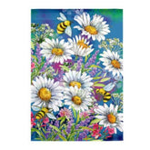 Evergreen Enterprises - Watercolor Daisies Garden Flag - Southern Agriculture 