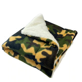 Klippo Pet - Green Camouflage Fleece/Plush Blanket