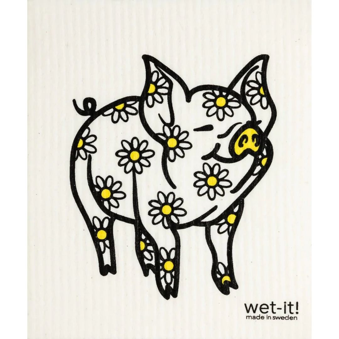 Wet-it! - Daisy Pig Swedish Cloth