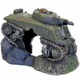 Marina - Army Tank with Cave Fish Tank Ornament