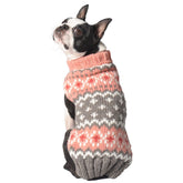 Chilly Dog - Dog Sweater Fairisle Peach