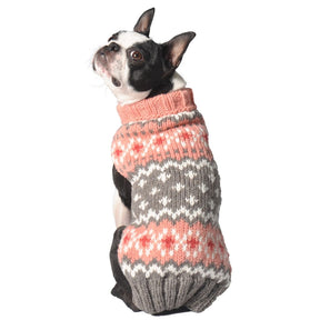 Chilly Dog - Dog Sweater Fairisle Peach