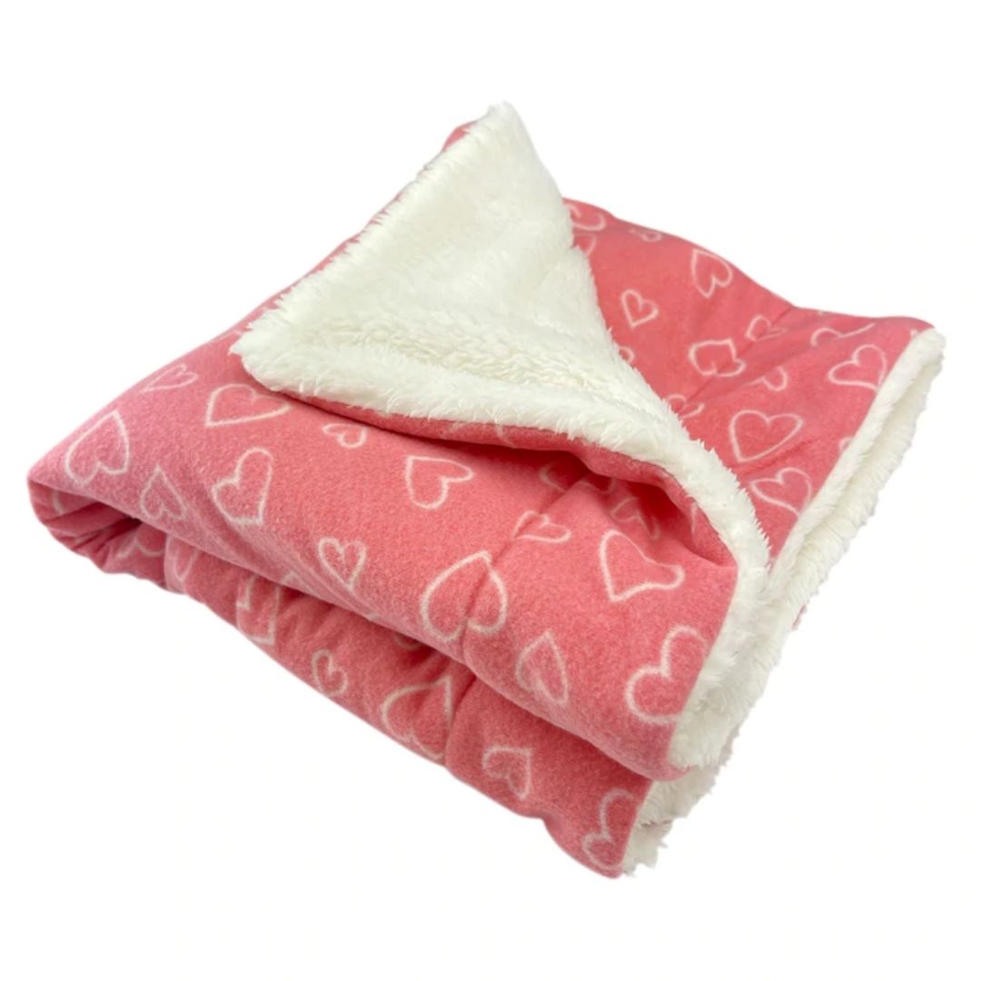 Klippo Pet - Blush of Love Fleece/Ultra-Plush Blanket