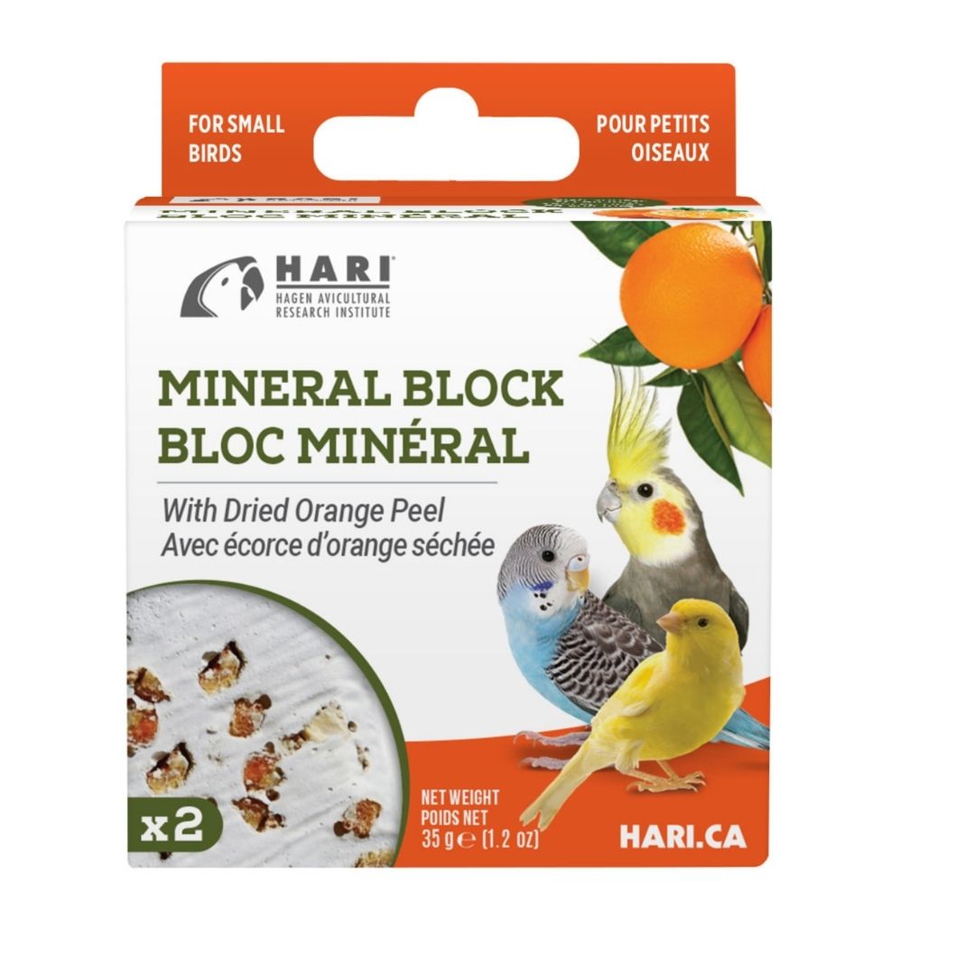 Hari - Mineral Block for Small Birds - Dried Orange Peel