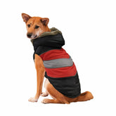 Ethical Pet Products - Ethical Pet Diagonal Stripe Puffy Red Dog Coat