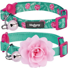 Blueberry Pet - The Floral Power of All in One Cat Collar
