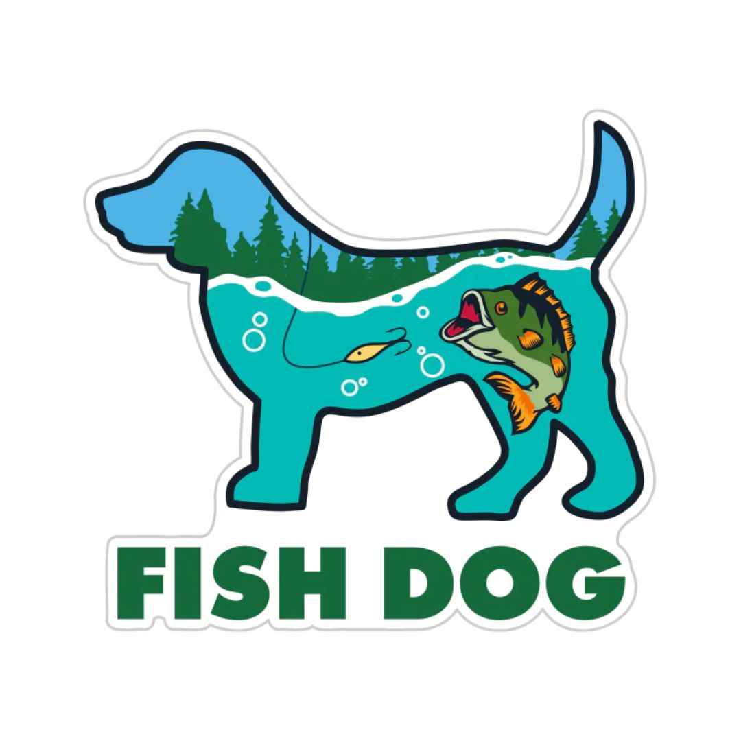 Dog Speak - Decal Fish Dog