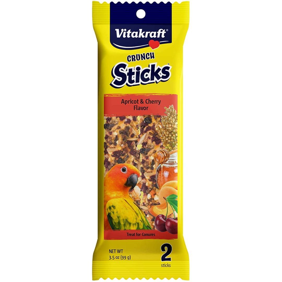 Vitakraft - Crunch Sticks Apricot & Cherry Conure Bird Treat