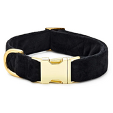 The Foggy Dog - Dog Collar Black Velvet