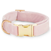The Foggy Dog - Dog Collar Blush Pink Velvet