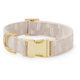 The Foggy Dog - Flax Lines Dog Collar