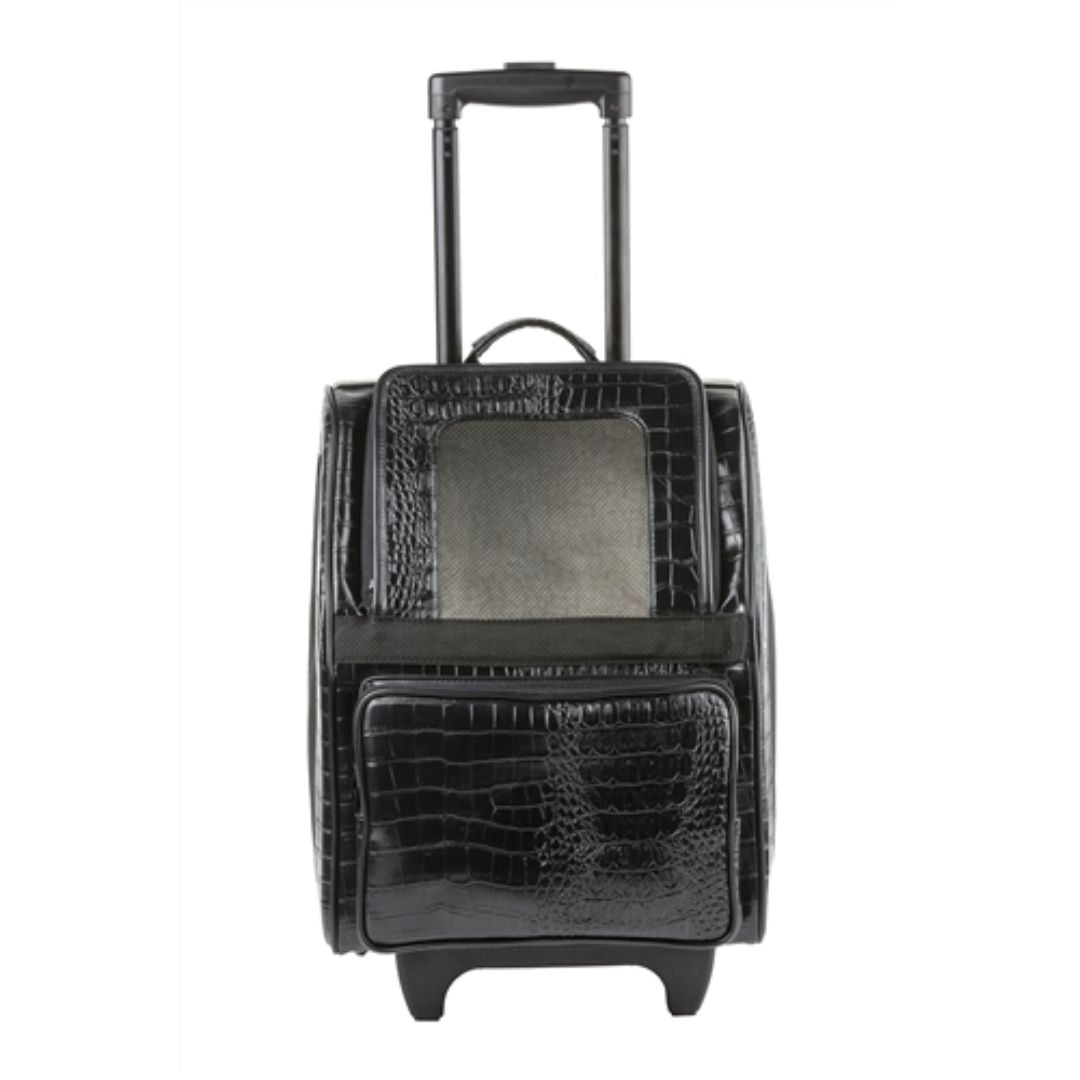 Petote - Black Croco Rio Bag On Wheels