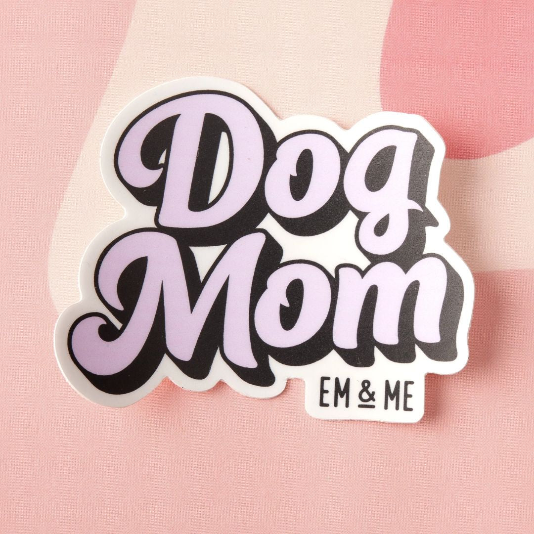 Em and Me Studio - Dog Mom Vinyl Sticker