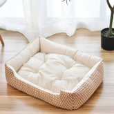 Jojo Modern Pet - Cuddle Dog Bed (Tan/Brown)