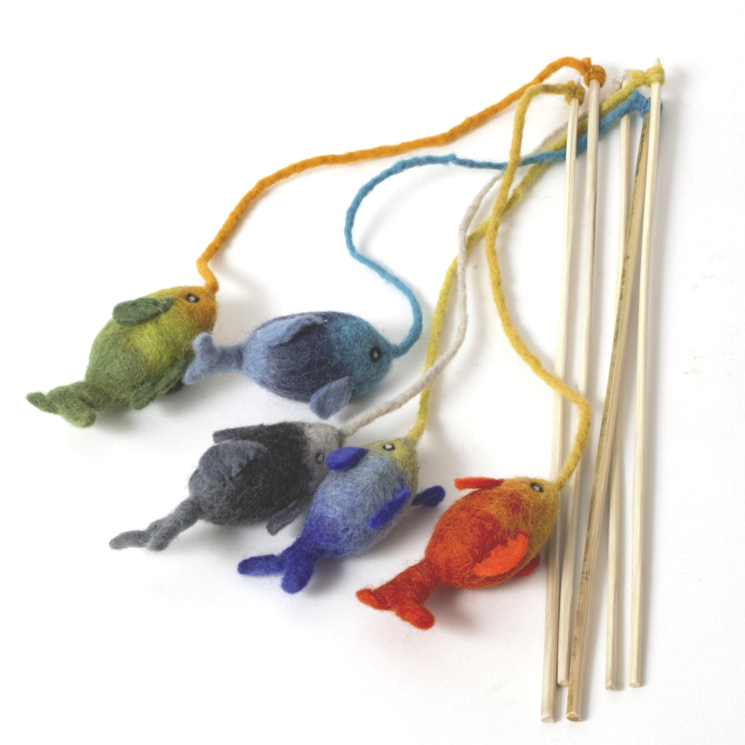 Dharma Dog Karma Cat - Cat Toy Teaser Fish