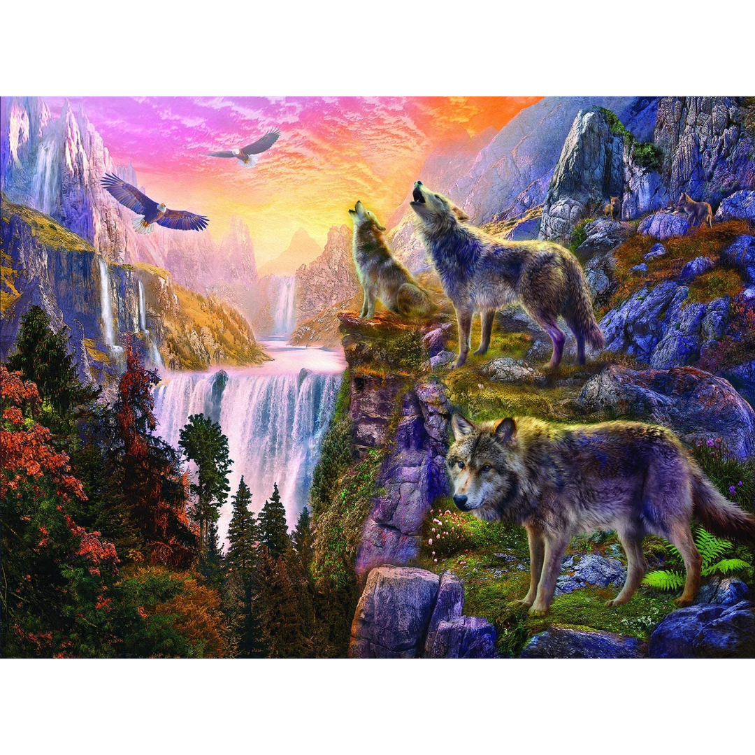 Sunsout - Wolf Sun/Wolf Moon Puzzle