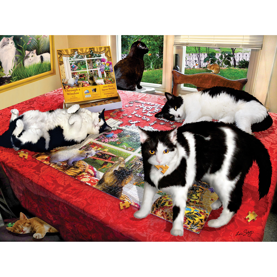 Sunsout - Who Let the Cats Out? Puzzle