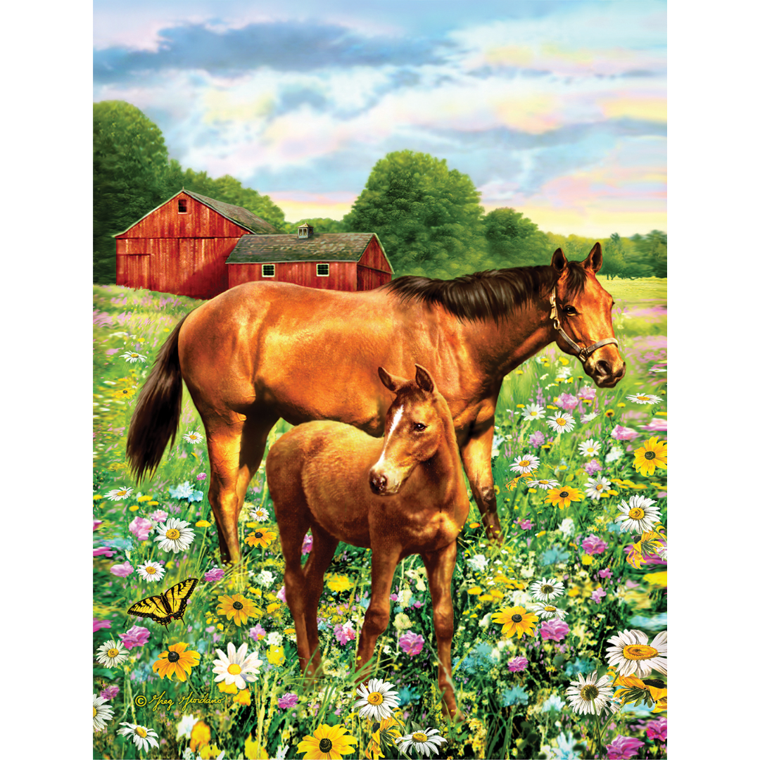 Sunsout - Mare and Foal Puzzle
