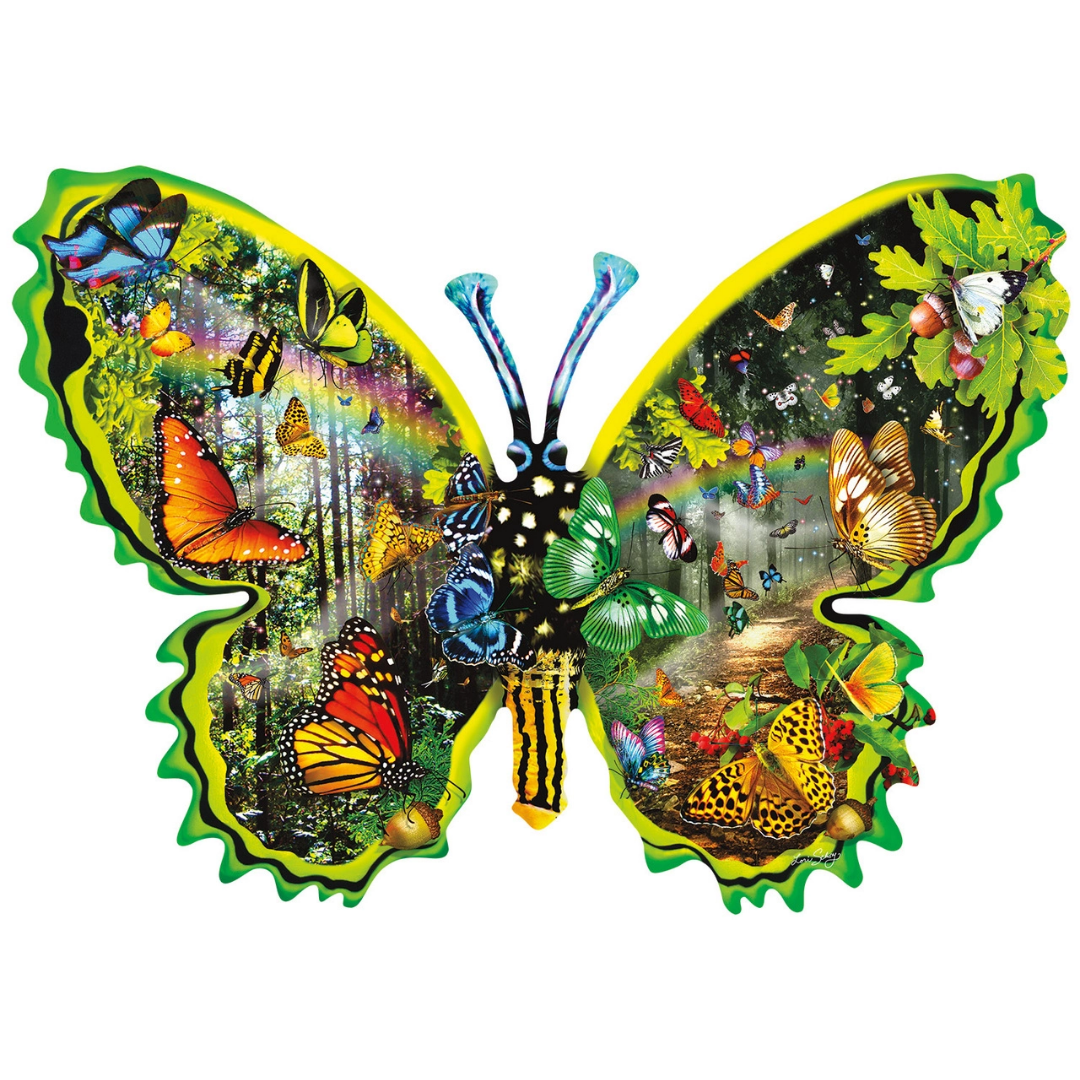 Sunsout - Butterfly Migration Shaped Puzzle