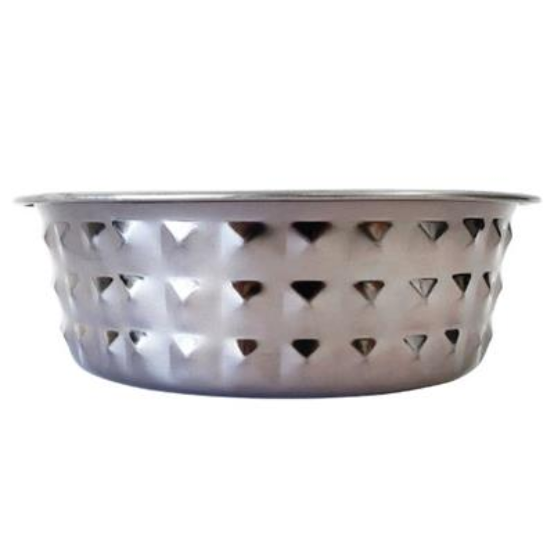 Jojo Modern Pet - Diamond Patterned Stainless Steel Bowl
