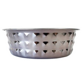 Jojo Modern Pet - Diamond Patterned Stainless Steel Bowl