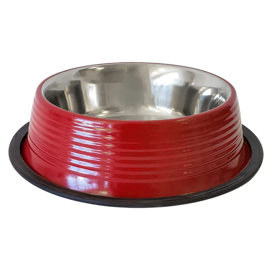 Jojo Modern Pet - Stainless Steel Nonskid Ribbed Bowl