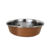 Jojo Modern Pet - Stainless Steel Striped Deluxe Bowl
