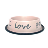 Jojo Modern Pet - Stainless Steel "I Love You So Much" Bowl