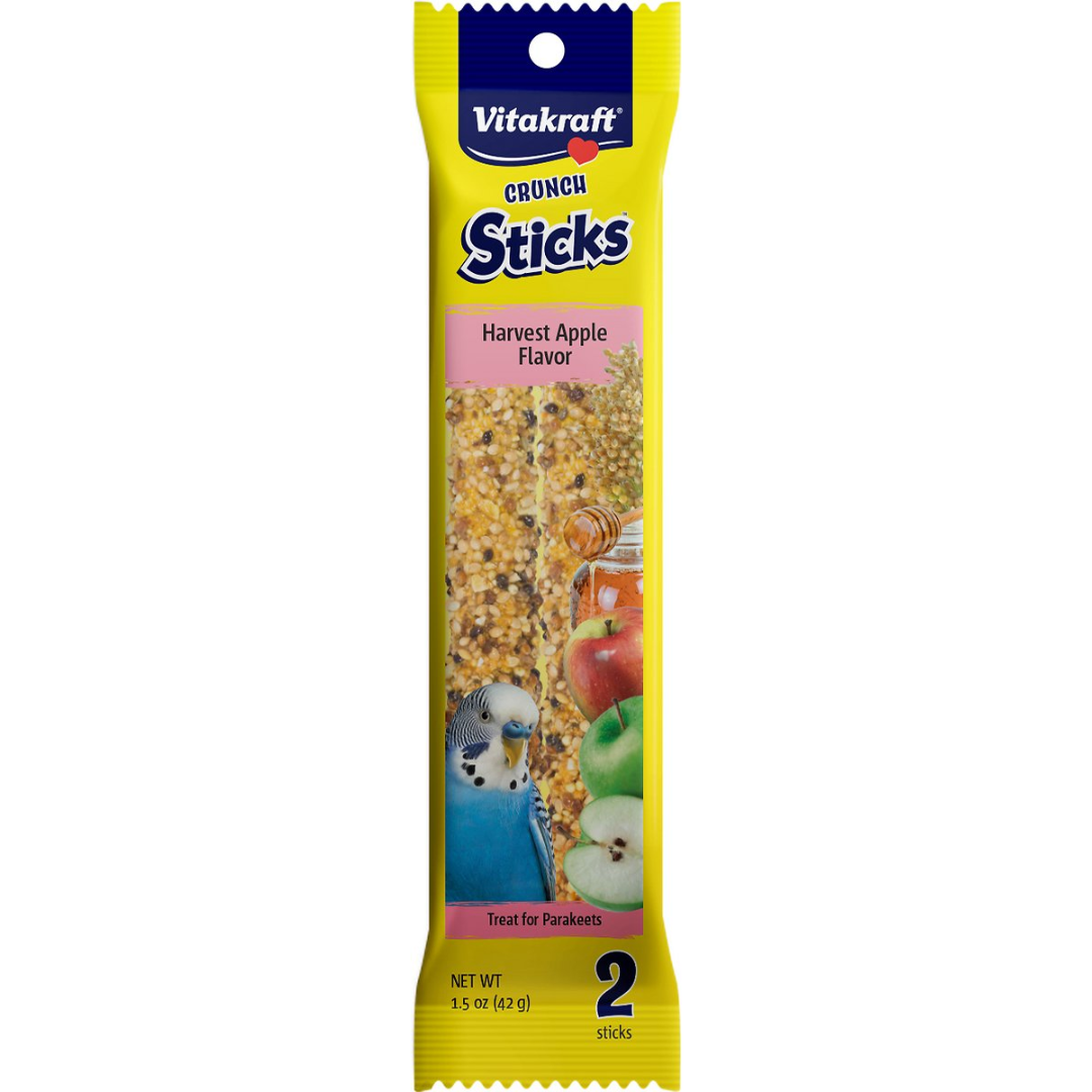 Vitakraft - Crunch Sticks Harvest Apple Flavor Parakeet Treat - Southern Agriculture 