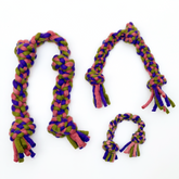 Dharma Dog Karma Cat - Dog Toy Knotted Rope Purple & Green - Southern Agriculture 