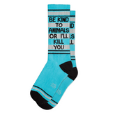 Gumball Poodle - Be Kind to Animals or I'll Kill You Socks