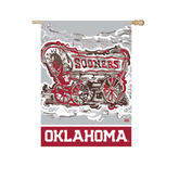 Evergreen Enterprises - Sooner Scooner Decorative Collegiate Flag - Southern Agriculture 