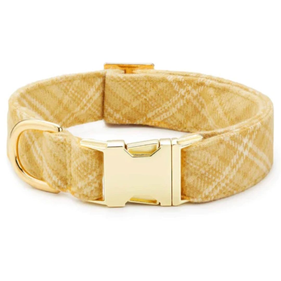 The Foggy Dog - Dog Collar Buttercup Plaid Flannel