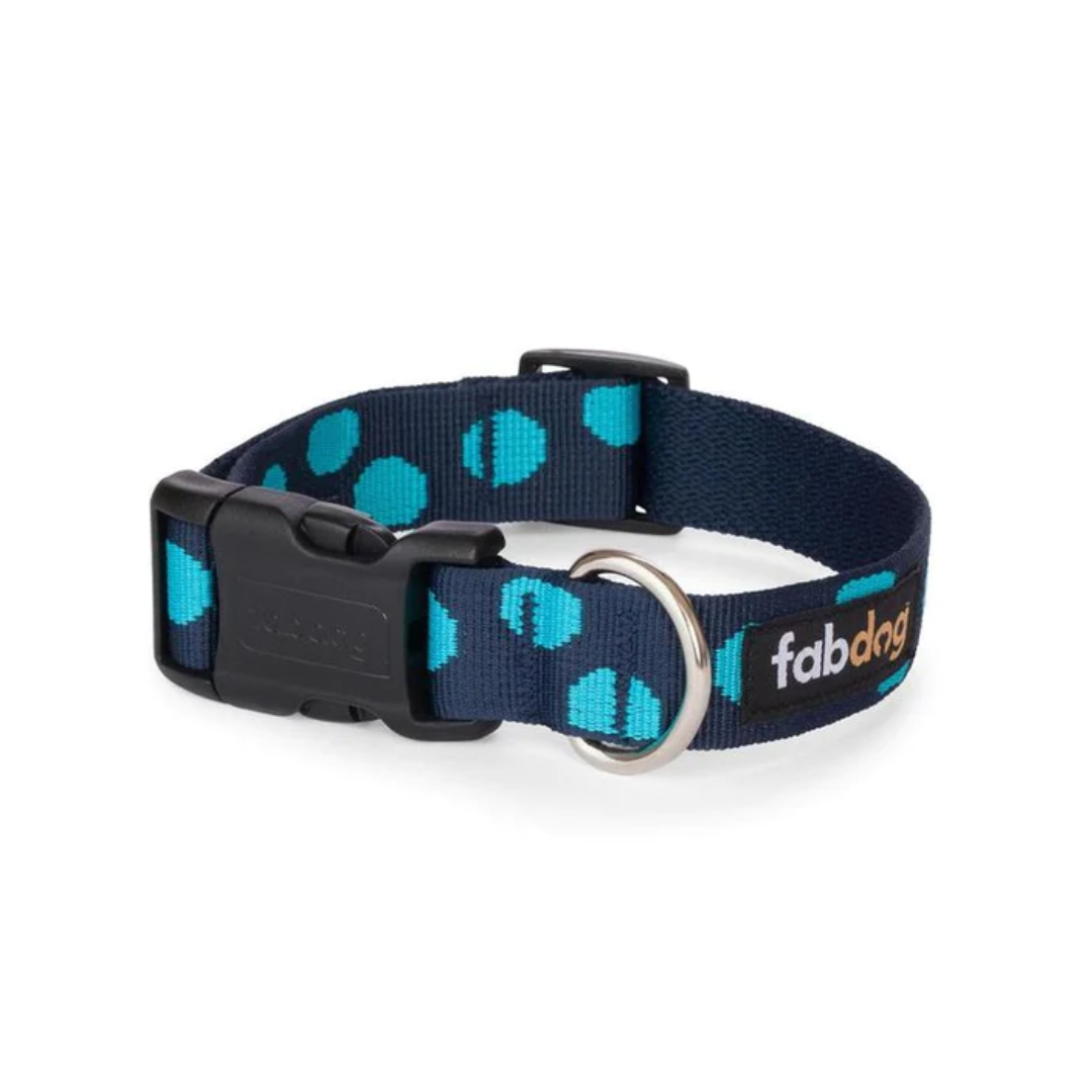 Fab Dog - Navy Polka Dot Dog Collar - Southern Agriculture 
