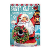 Evergreen Enterprises - Santa Claus Is Coming To Town Holiday Garden Flag - Southern Agriculture 