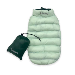 Fabdog Combo Pack N' Go Reversible Dog Puffer Green - Southern Agriculture 