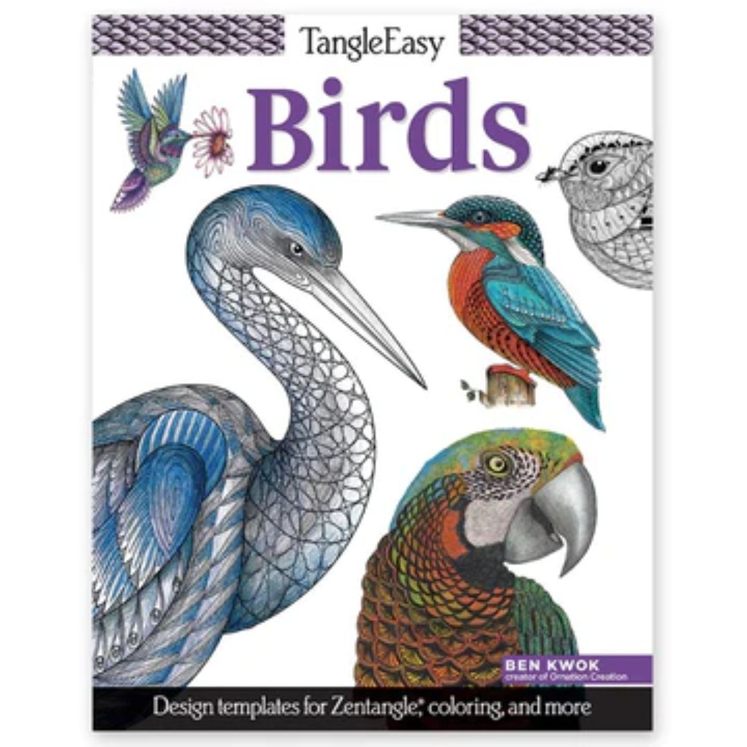 Wellspring- Coloring Book - TangleEasy Birds