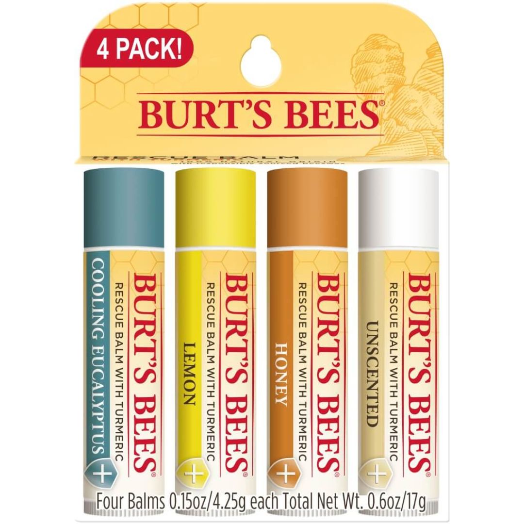 Burt's Bees - Lip Balm Rescue 4 Pack - Southern Agriculture 