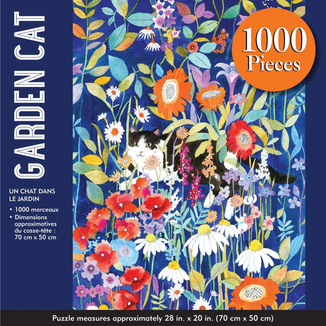 Peter Pauper Press - Garden Cat 1000 Piece Jigsaw Puzzle