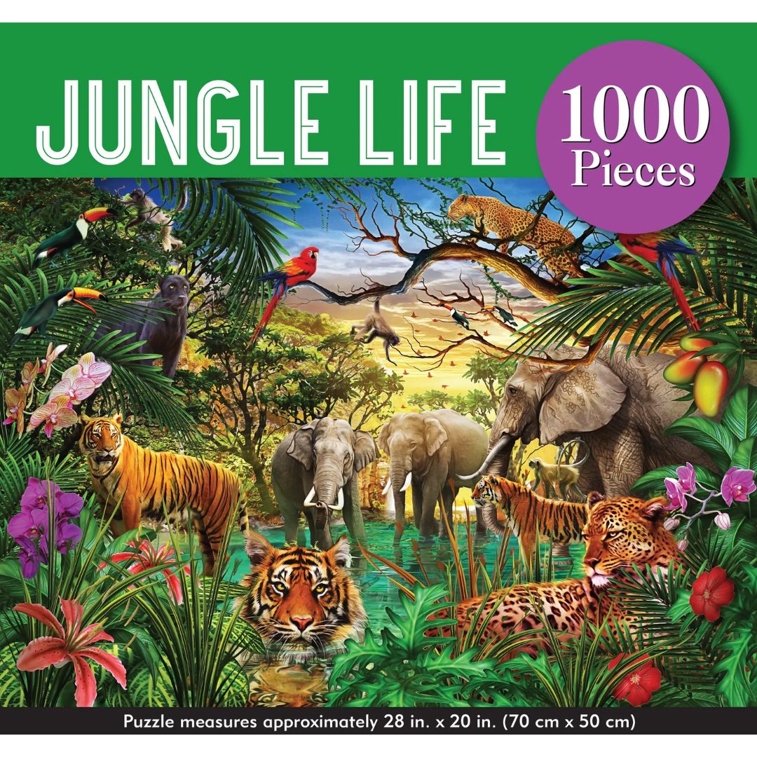 Peter Pauper Press - Jungle Life 1000 Piece Jigsaw Puzzle