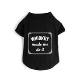 fabdog -"Whiskey Made Me Do It" Dog T-Shirt