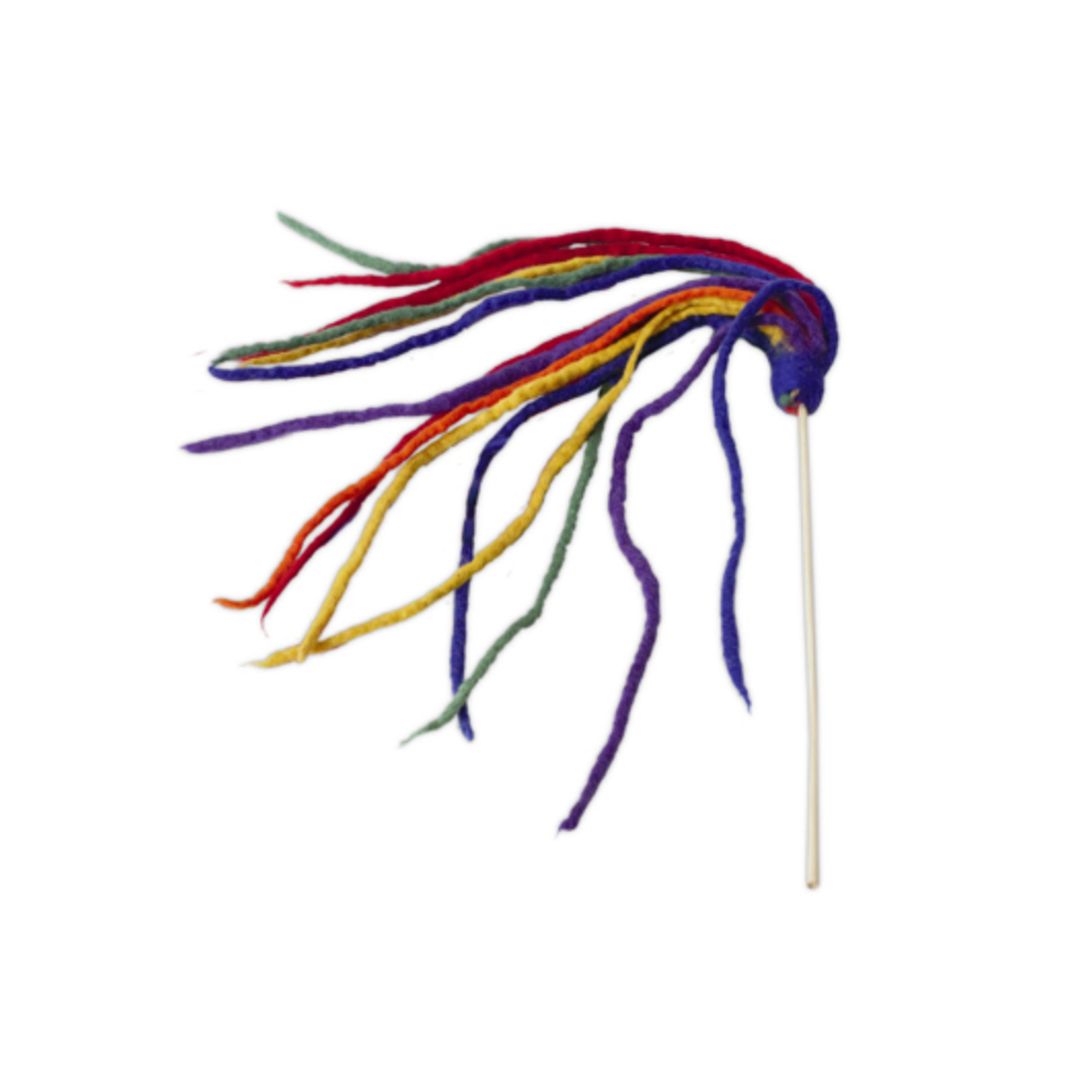 Dharma Dog Karma Cat - Cat Toy Multi-Strand Teaser Rainbow
