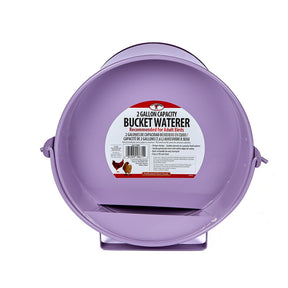 Miller Manufacturing - Painted Galvanized Bucket Waterer for Poultry