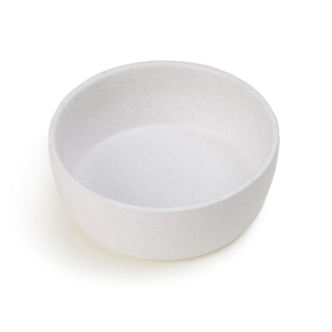 Petrageous Designs - Petrageous Speckled White Stoneware Pet Bowl