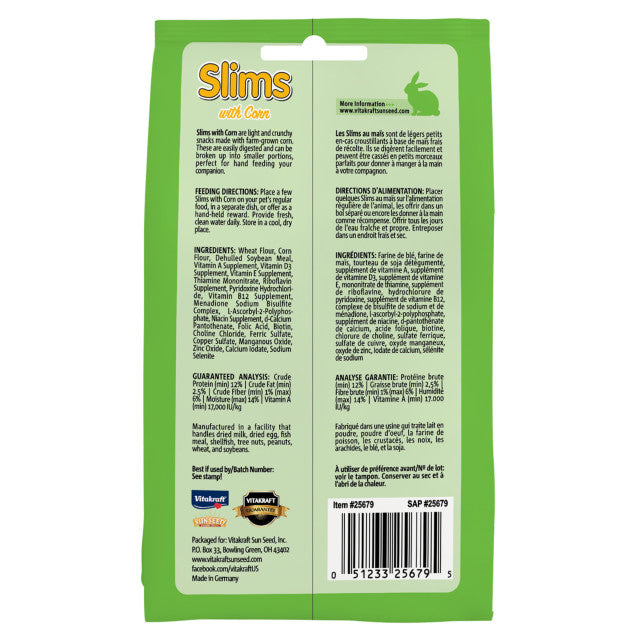 Vitakraft - Corn Slims for Rabbits