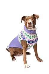 Chilly Dog - Dog Sweater Lavender Flowers