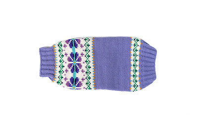 Chilly Dog - Dog Sweater Lavender Flowers