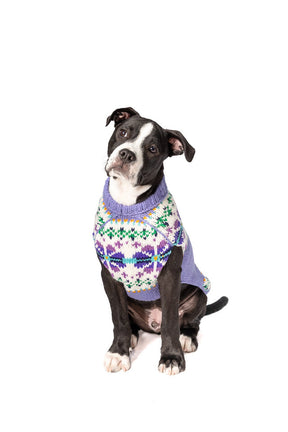 Chilly Dog - Dog Sweater Lavender Flowers